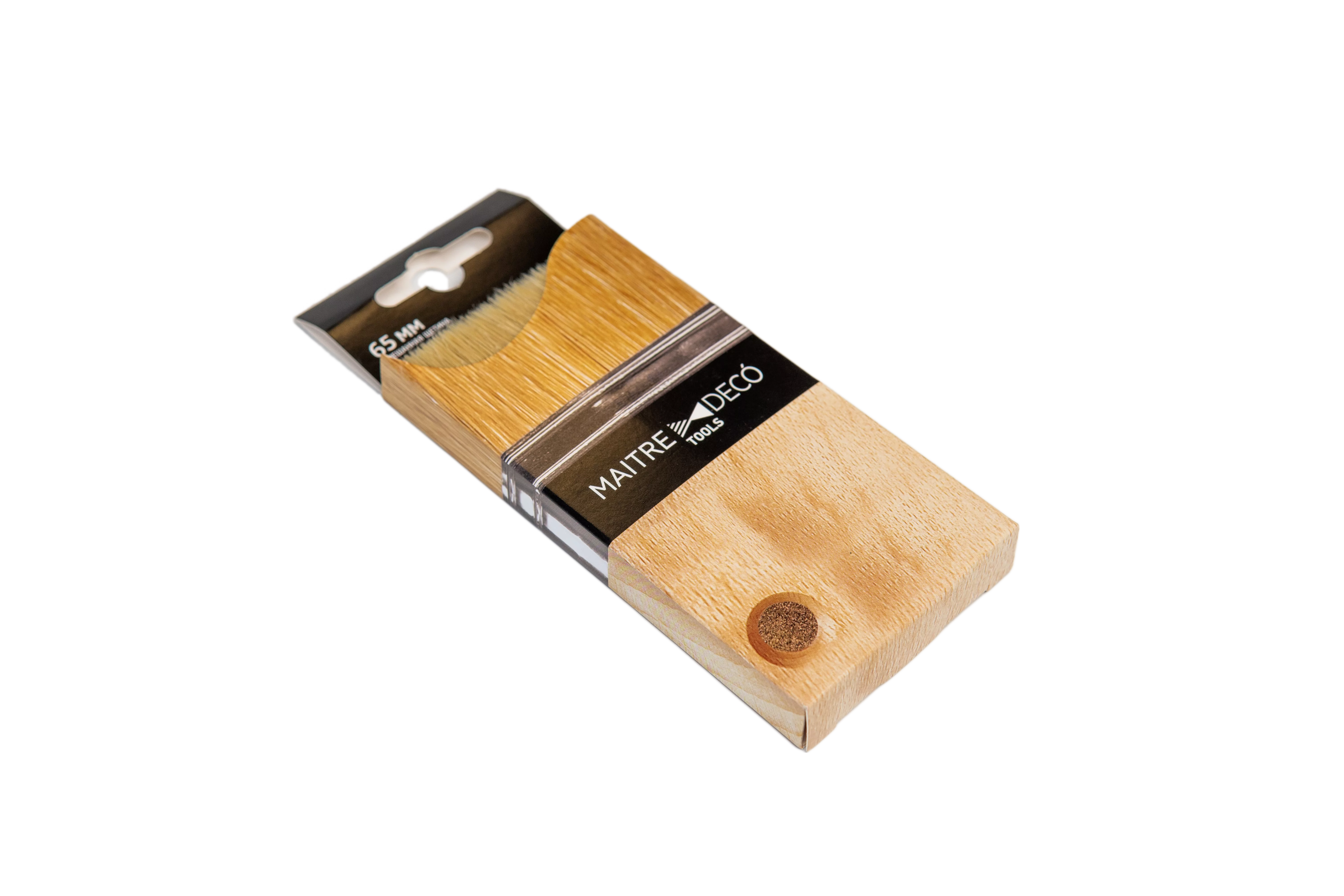 Кисть испанская MAITRE DECO TOOLS®, смешанная щетина для нанесения декоративных материалов фото 1